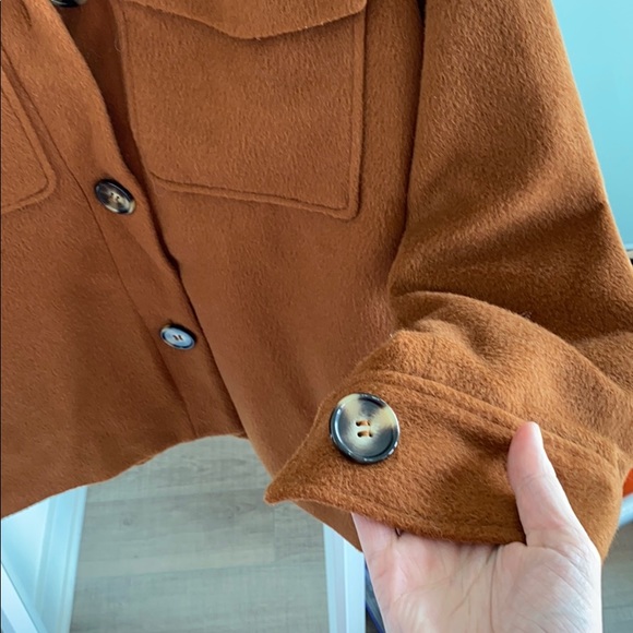 H&M Rust Shacket Size Medium - Picture 2 of 4